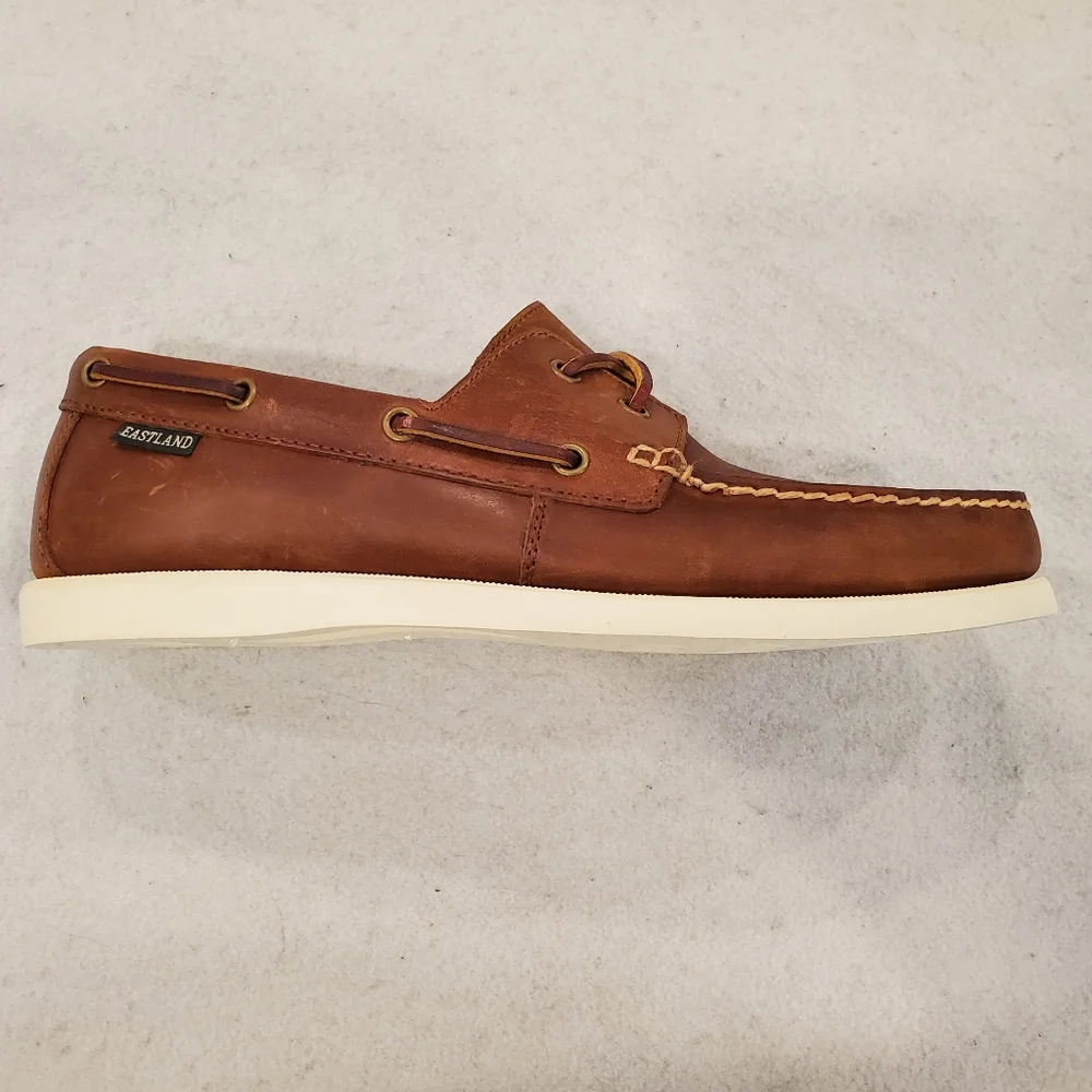 Eastland Shoes Size 9 Brown Leather Tan Seaport Boat New